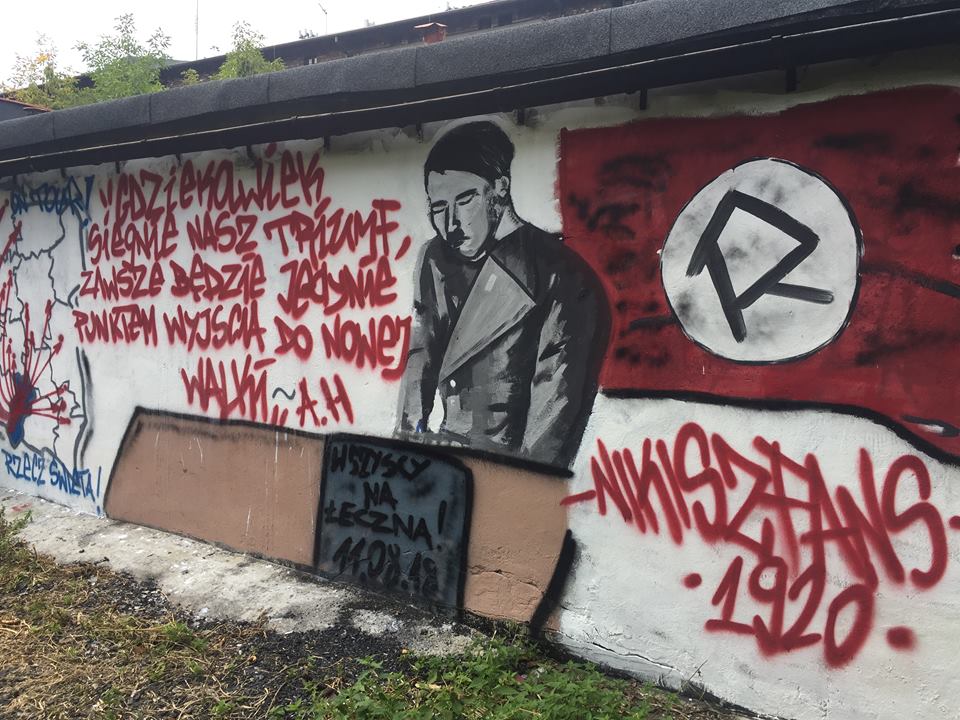 Mural z Hitlerem w Katowicach. Sprawa w prokuraturze