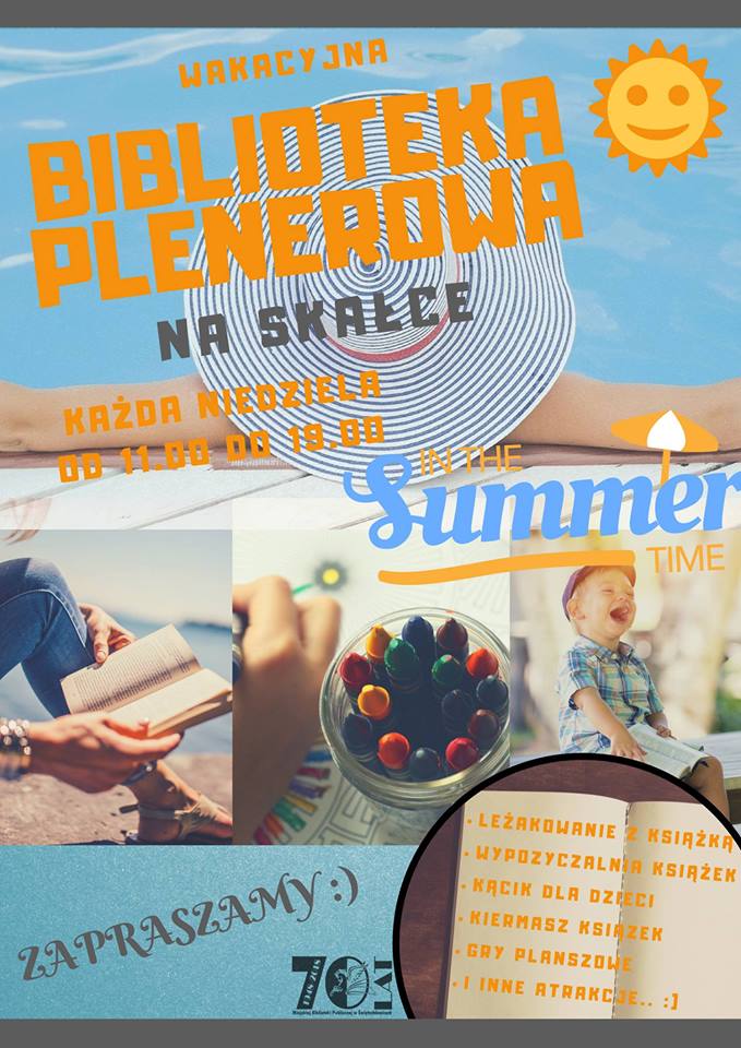Zapraszamy na ostatnią Wakacyjną Bibliotekę Plenerową