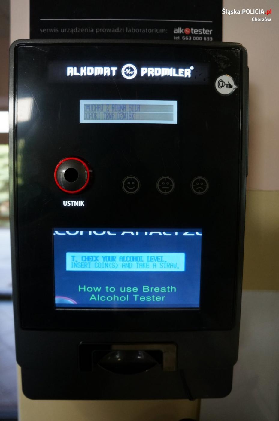 Nowy alkomat w chorzowskiej "dwójce"