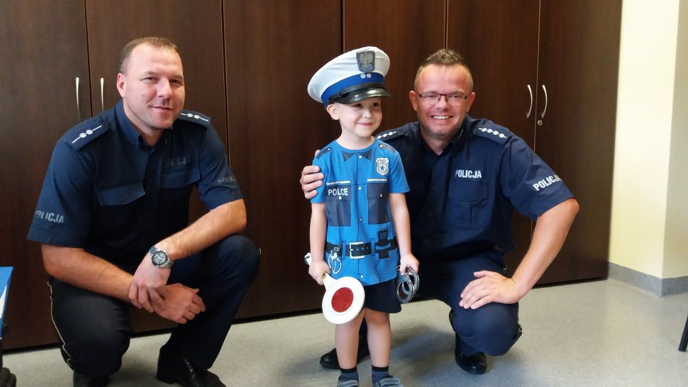 4-letni Antoś chce zostać policjantem