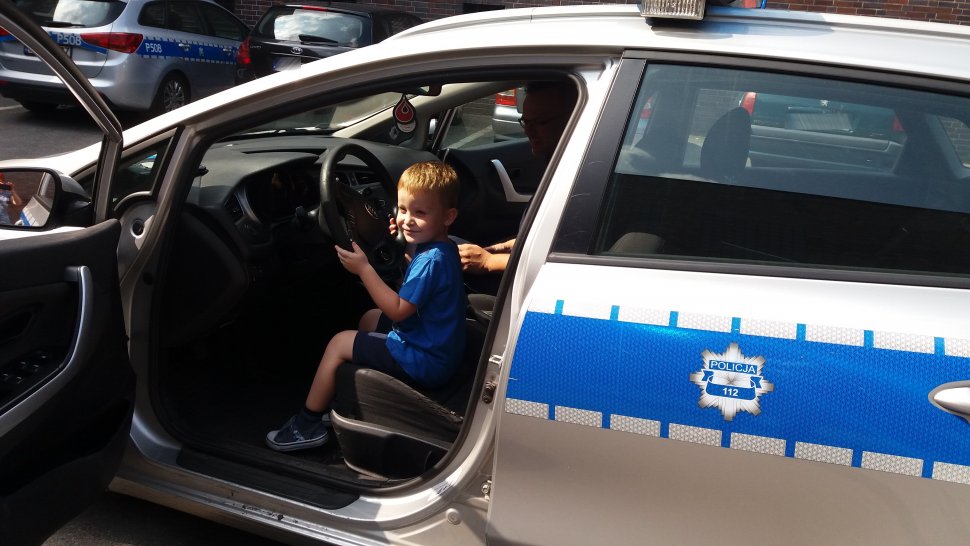 4-letni Antoś chce zostać policjantem