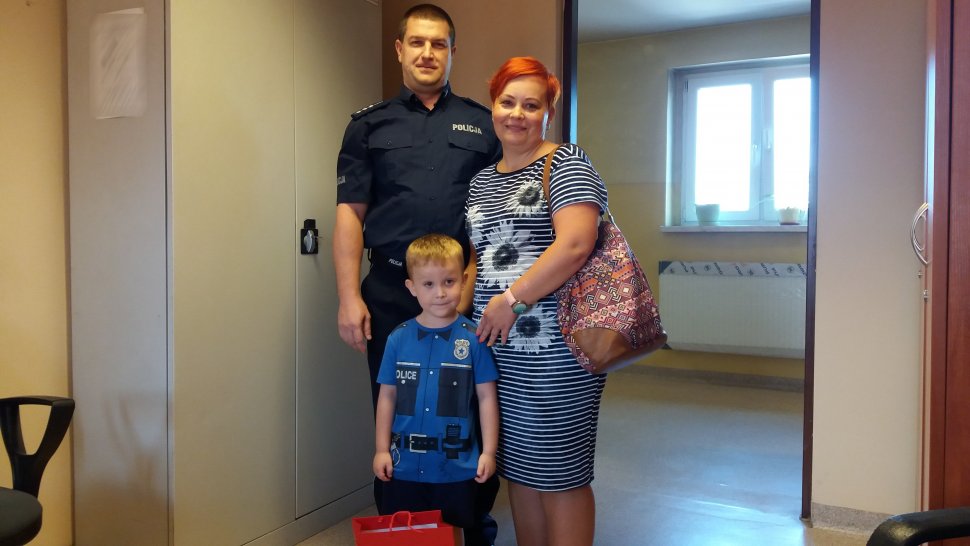 4-letni Antoś chce zostać policjantem
