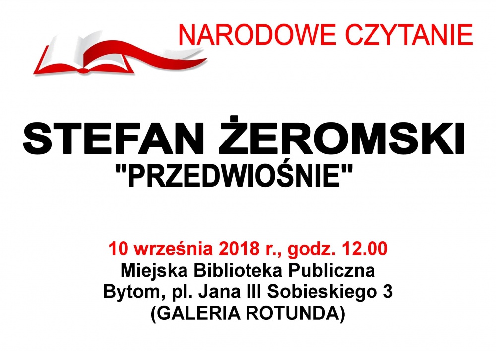 Akcja "Narodowe Czytanie" w Bytomiu
