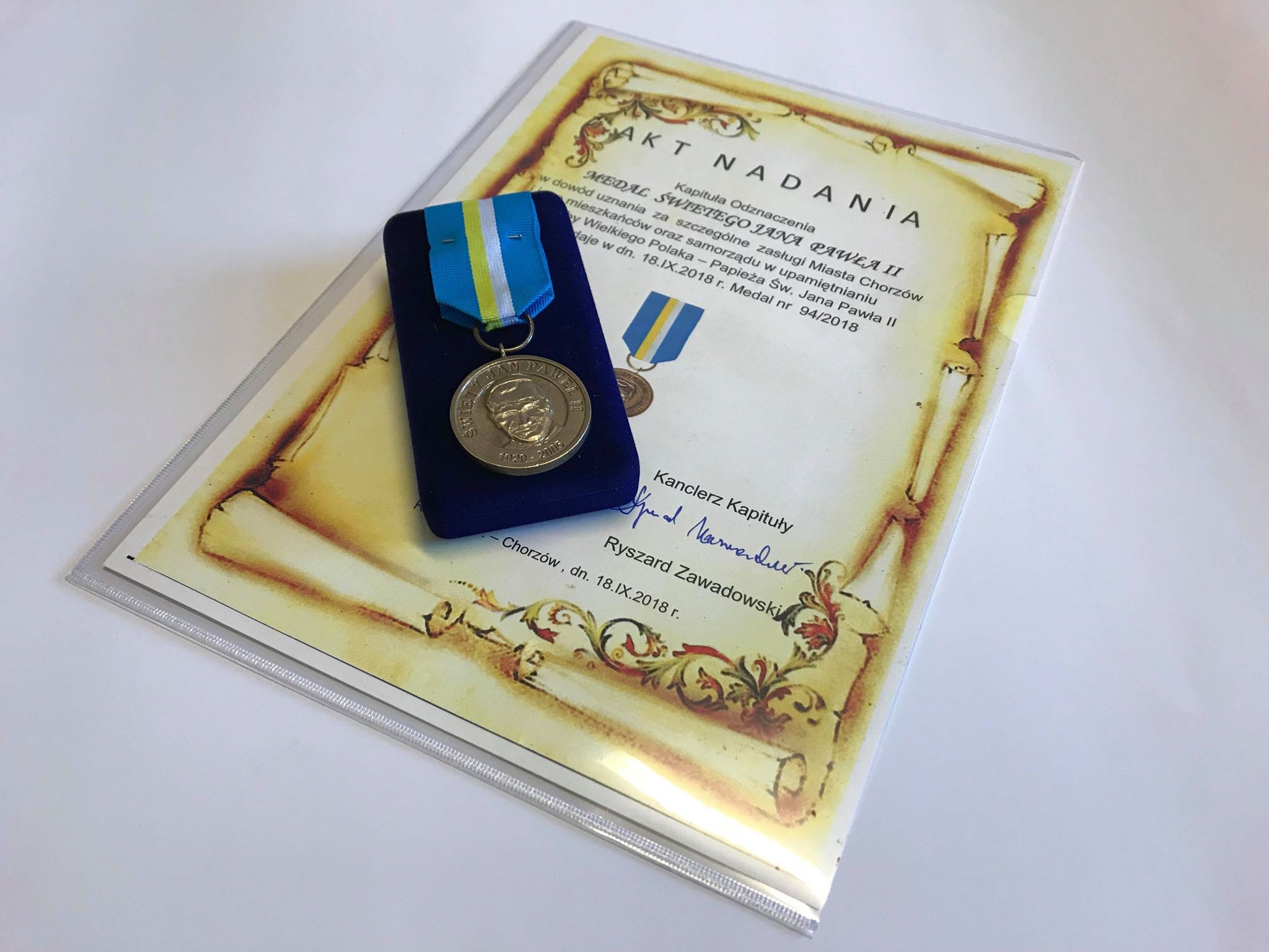 Chorzów nagrodzony medalem