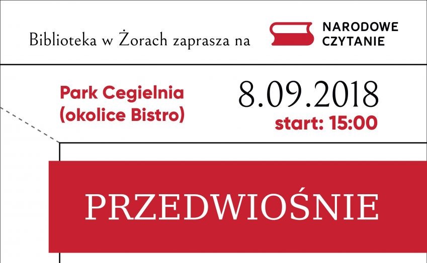 Narodowe Czytanie już w sobotę