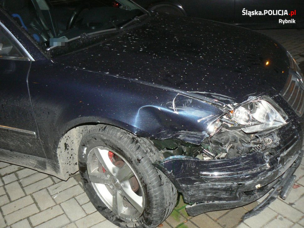 Oficer z katowickiej komendy zatrzymał pijanego kierowcę