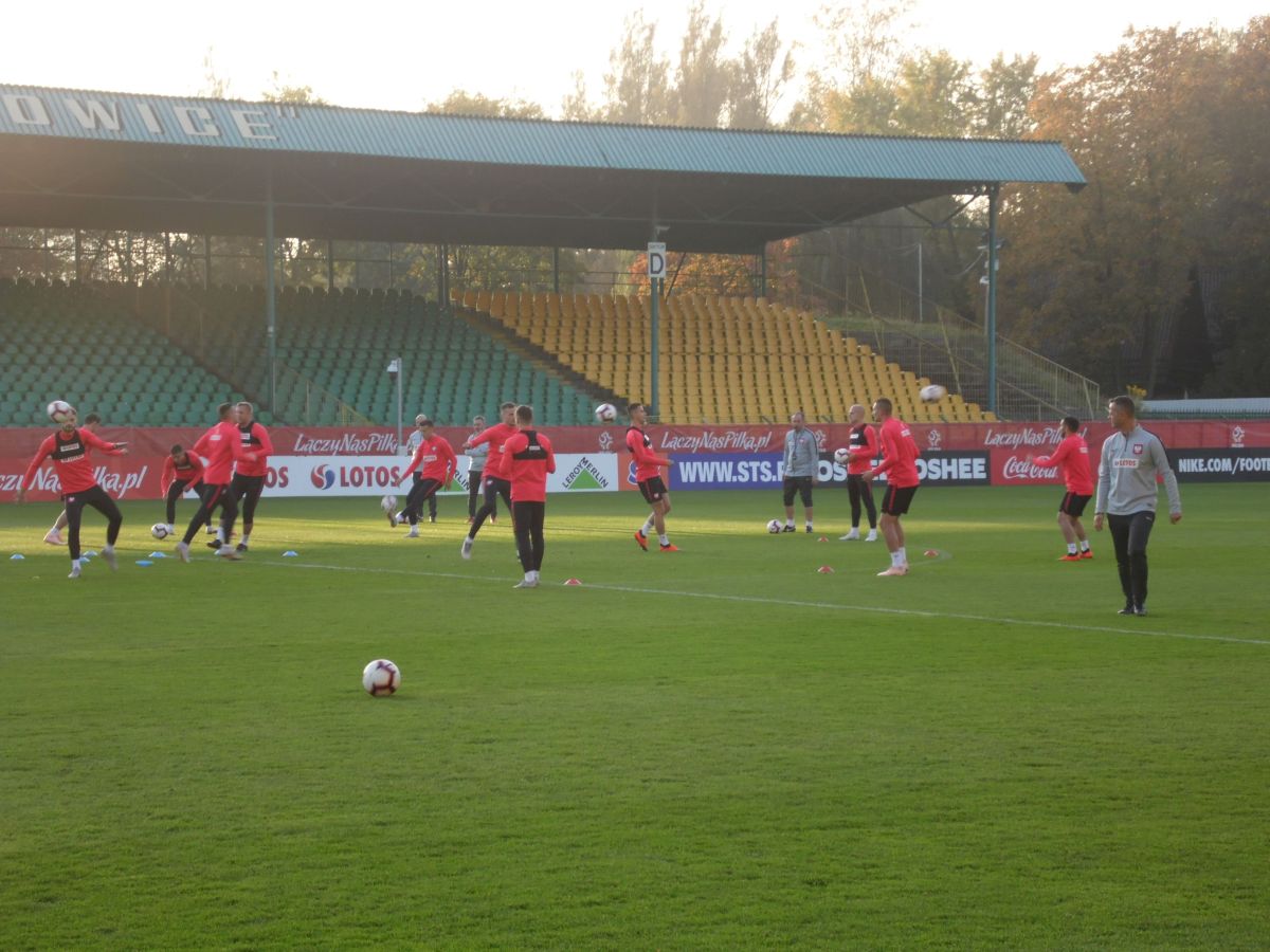 Robert Lewandowski trenuje na GieKSie