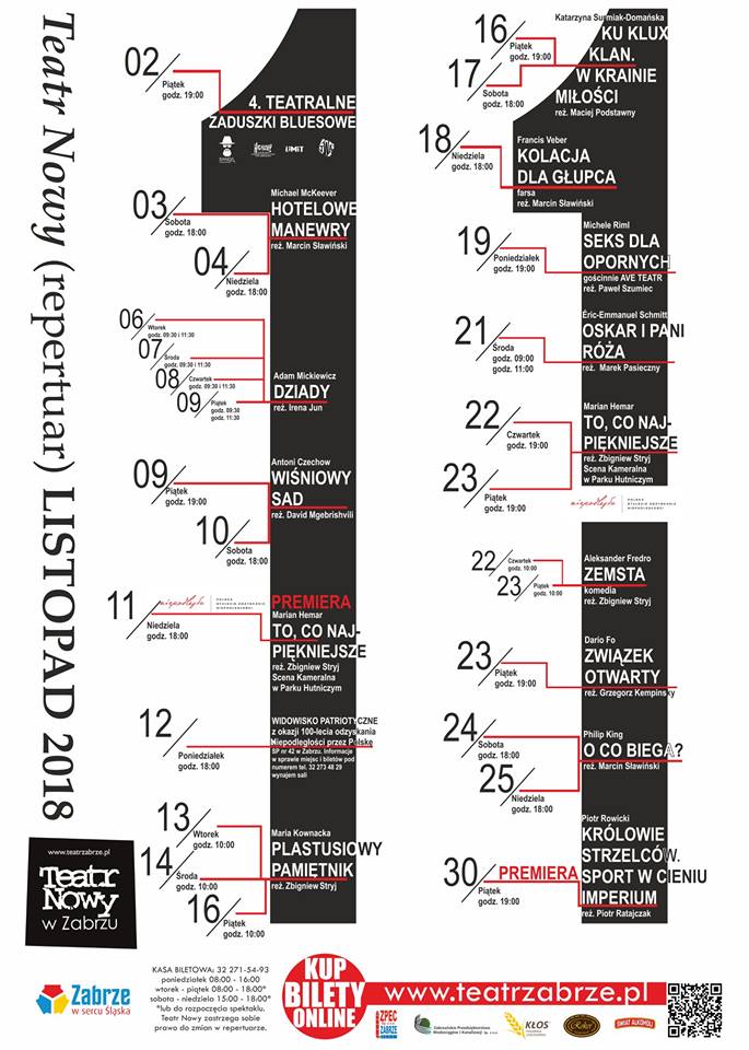Repertuar Teatru Nowego w listopadzie. Premiera!