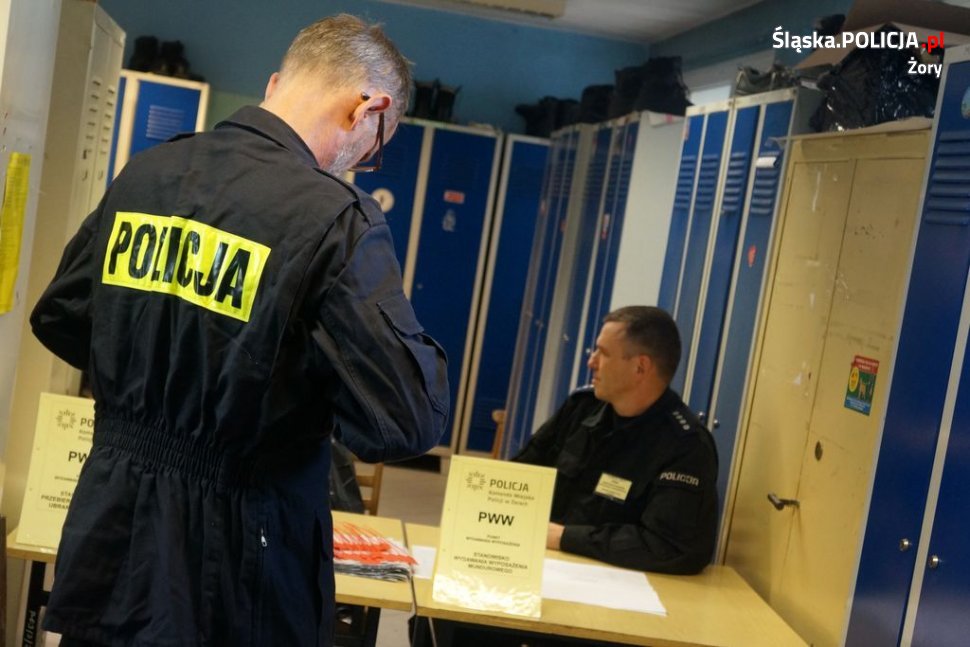 Ćwiczenia EGIDA-18 w żorskiej komendzie