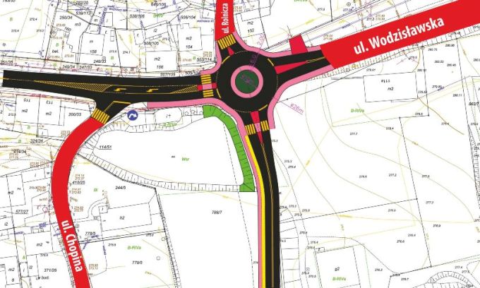 Nowa droga i rondo ułatwią dojazd do domków jednorodzinnych