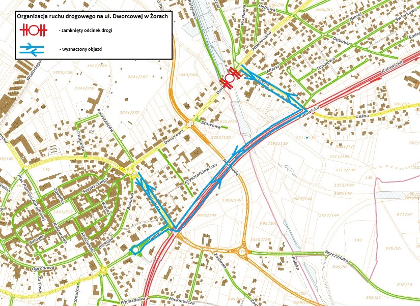 Utrudnienia na ul. Dworcowej potrwają do 7 grudnia