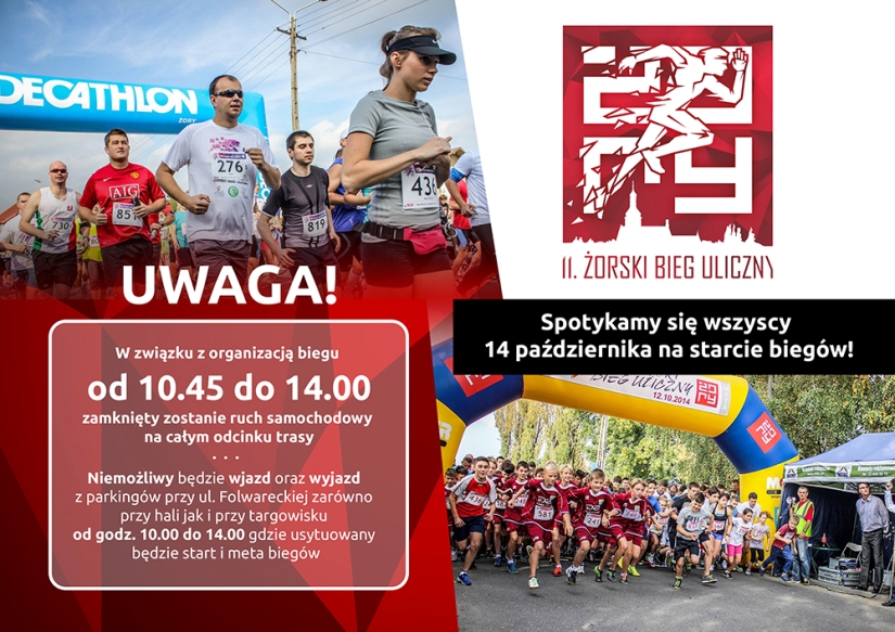 Już w niedzielę Żorski Bieg Uliczny! Utrudnienia w ruchu!