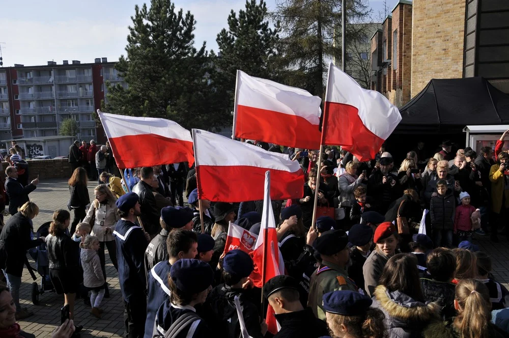 Święto Niepodległości - rudzianie wspólnie zaśpiewali Mazurka Dąbrowskiego