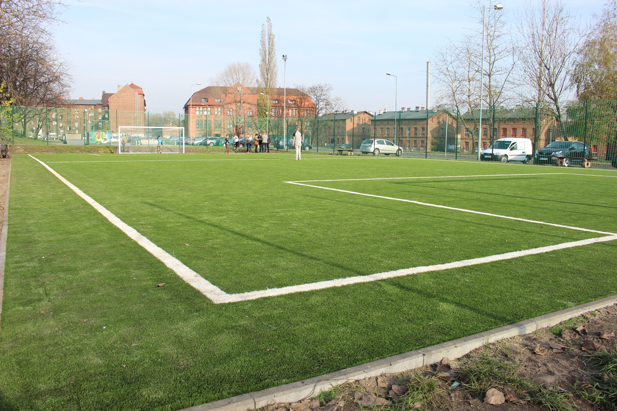 Boisko na Kaufhausie z nową nawierzchnią
