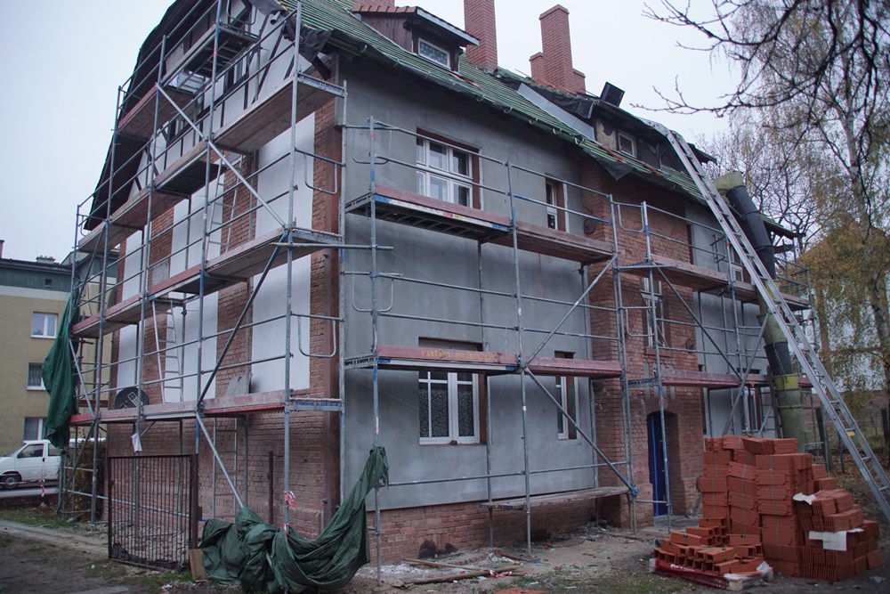 Trwa remont zabytkowego budynku w Bielszowicach