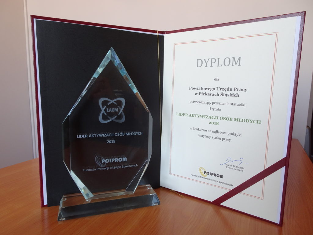 Piekarski PUP Liderem Aktywizacji Osób Młodych 2018