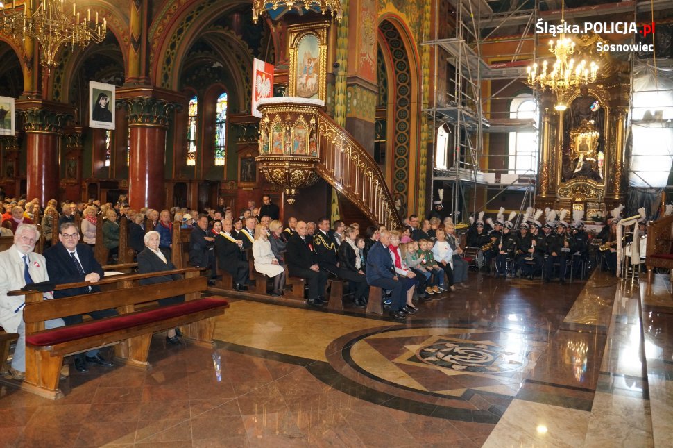 Sosnowieccy policjanci zabezpieczali obchody 100 rocznicy odzyskania niepodległości