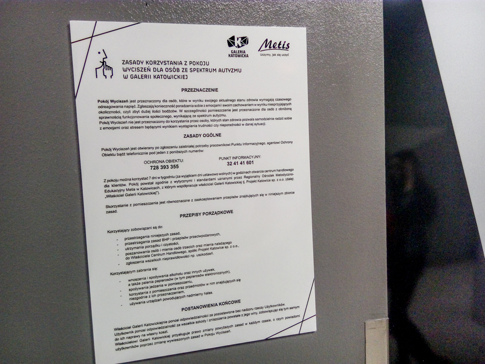 W Galerii Katowickiej powstał "pokój wyciszenia"