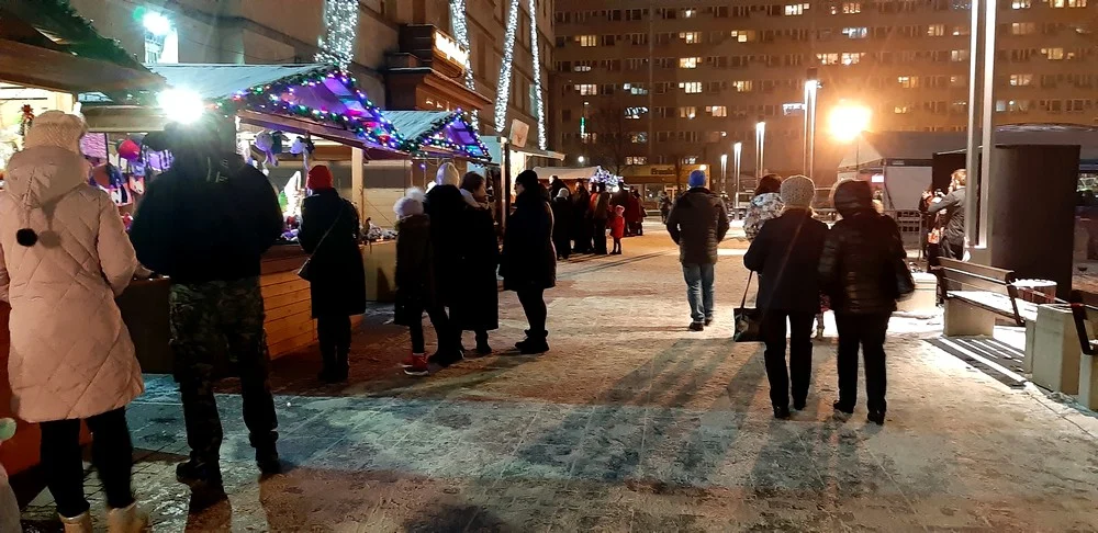 Świąteczna atmosfera na rynku - czyli Rudzki Wigilijny Stół