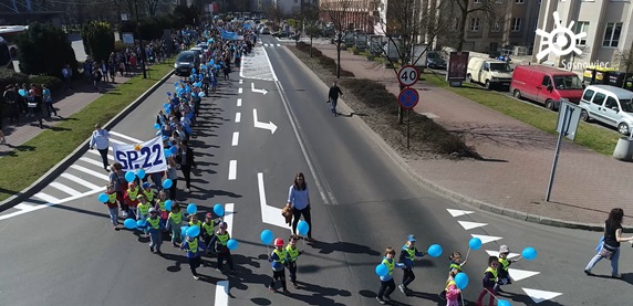Błękitny Marsz na ulicach Sosnowca. Warto być razem