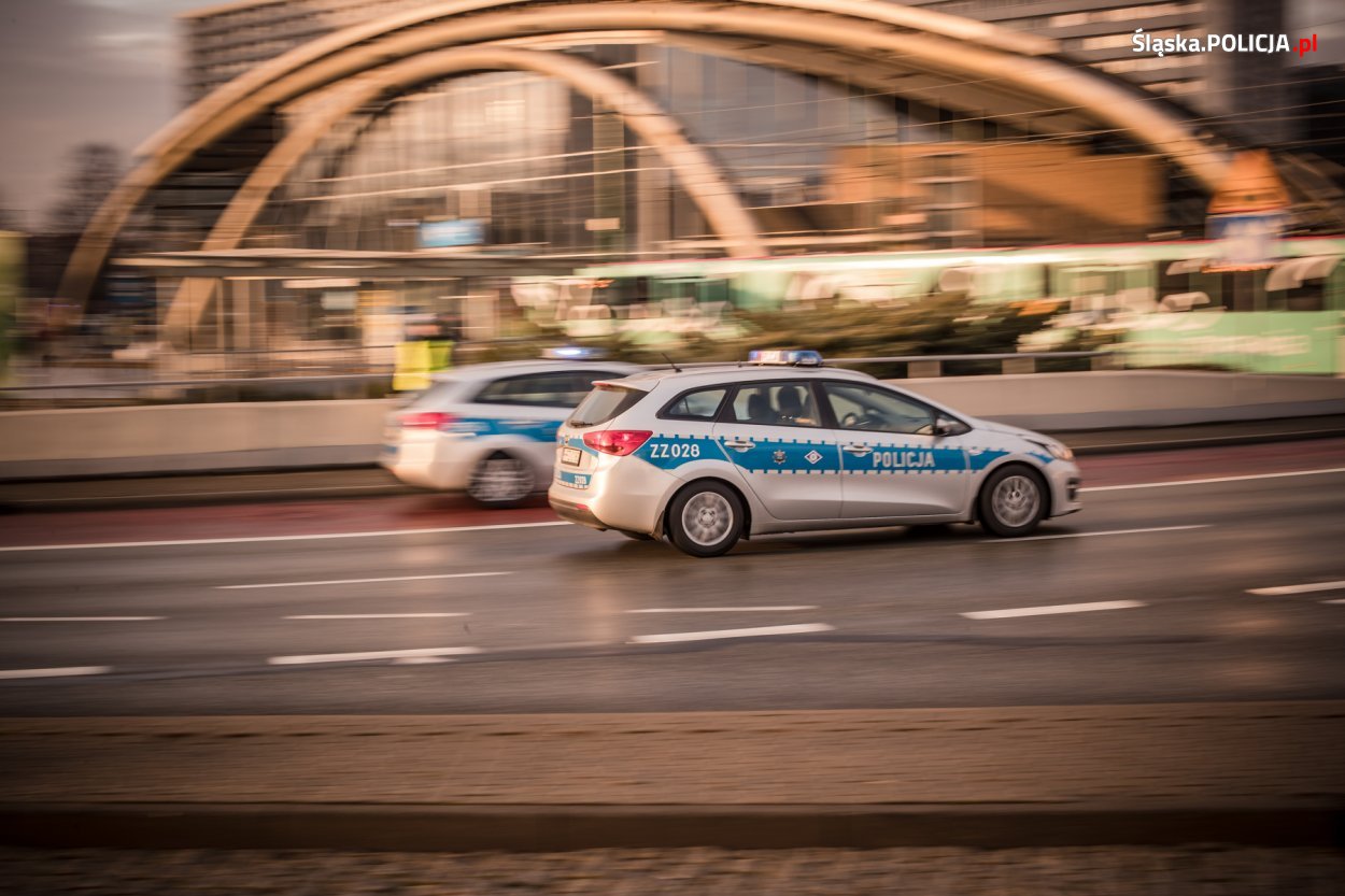 Policjanci ruchu drogowego podczas COP24