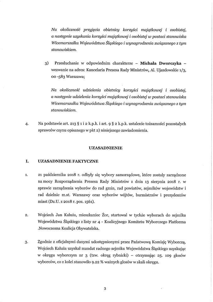 Kałuża oskarżony o korupcję polityczną?