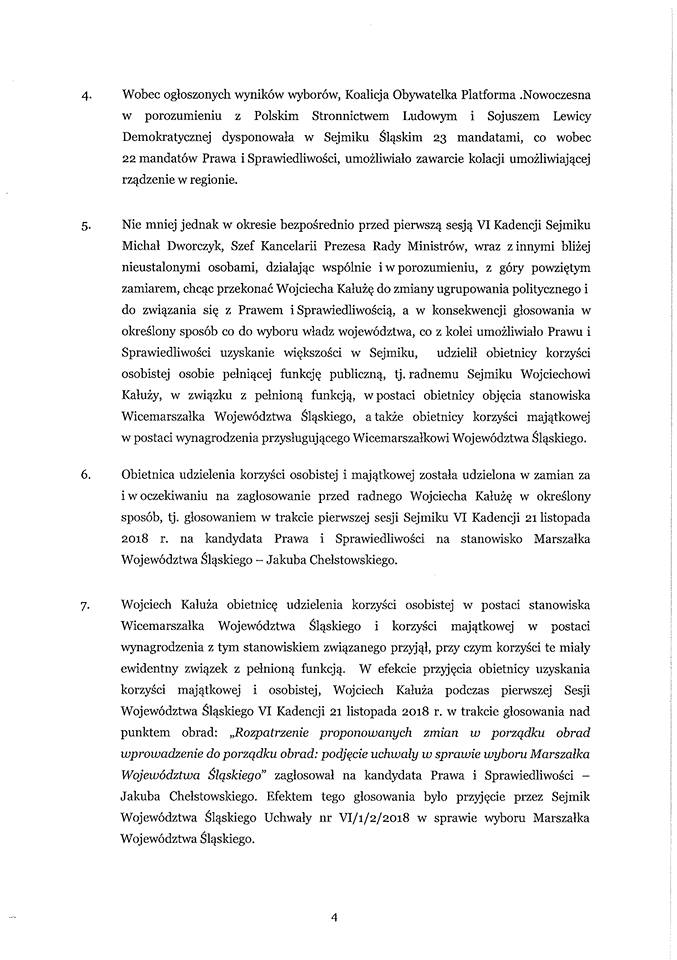 Kałuża oskarżony o korupcję polityczną?