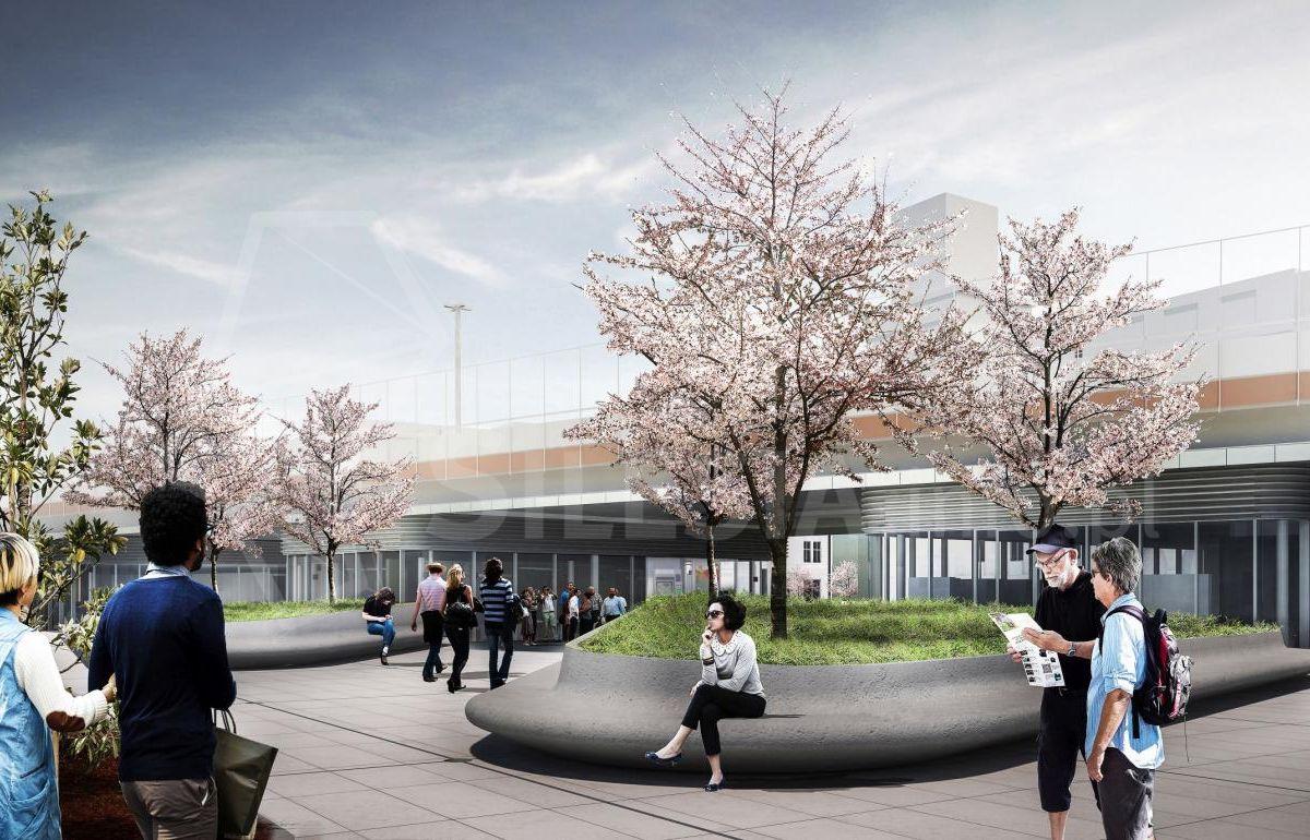 Remont rynku trwa - widać już pawilony handlowe