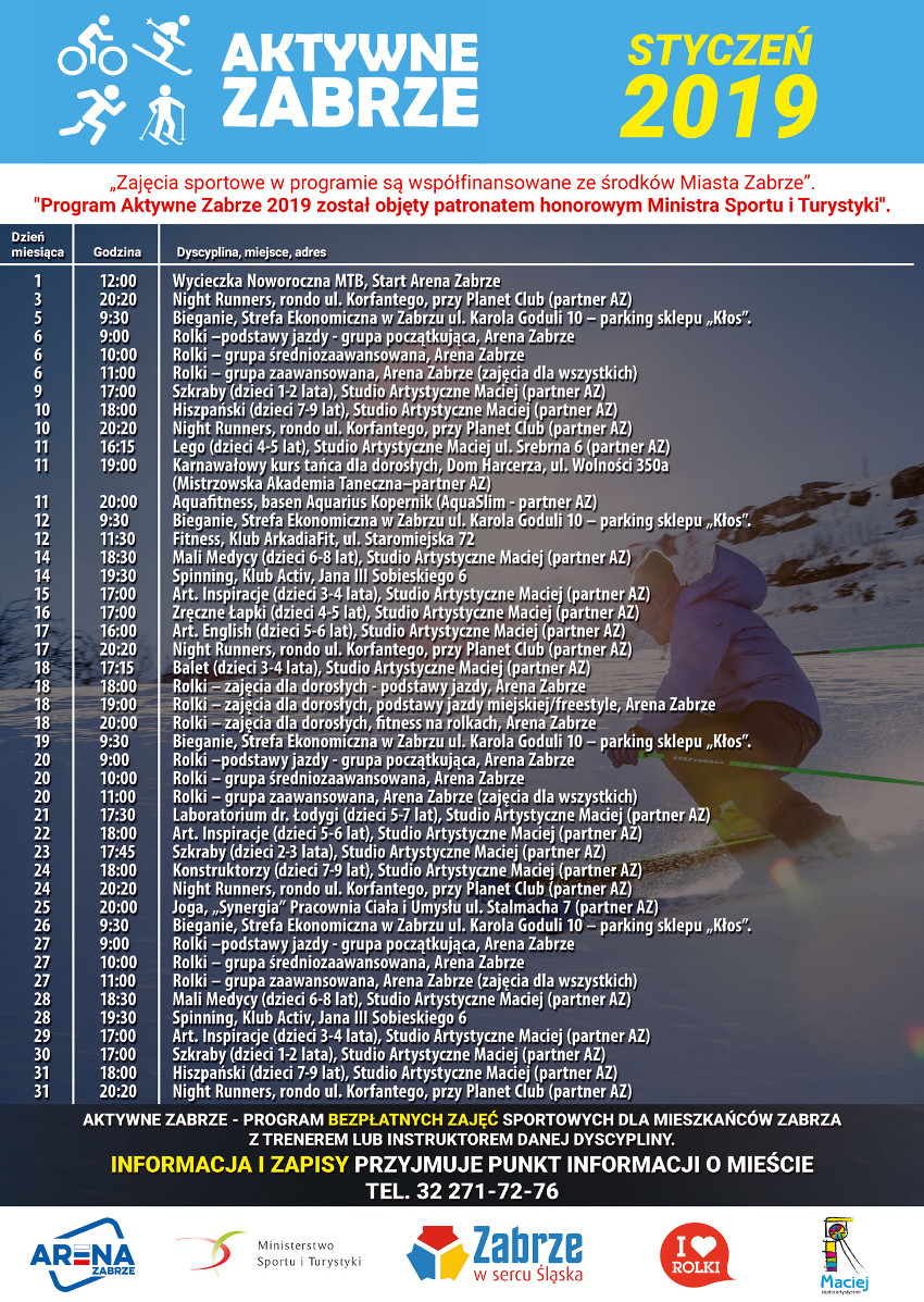 "Aktywne Zabrze" zaprasza w styczniu