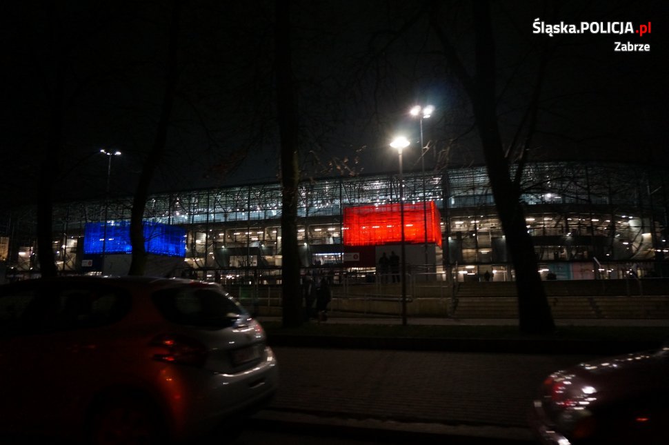 2 osoby zatrzymane podczas meczu Górnika Zabrze z Arką Gdynia