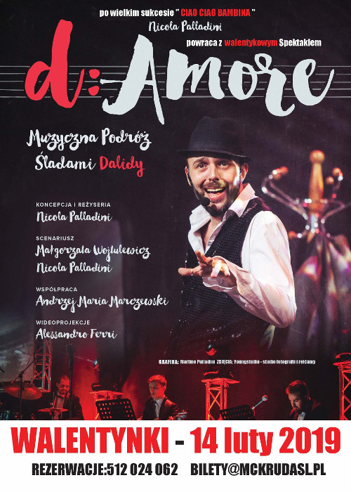 O musicalach, miłości i walentynkach w MCK z włoskim aktorem Nicolą Palladinim