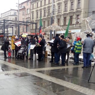 Na katowickim rynku pikietowano w sprawie obrony wolności Sudanu