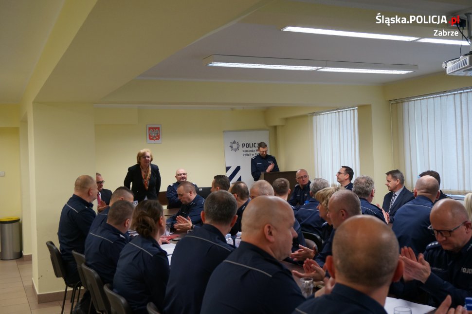 Odprawa roczna zabrzańskich policjantów