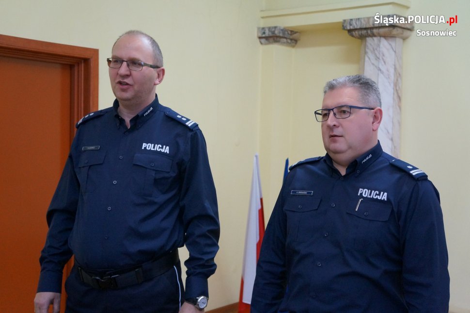 Uroczyste pożegnanie Zastępcy Komendanta Miejskiego Policji w Sosnowcu