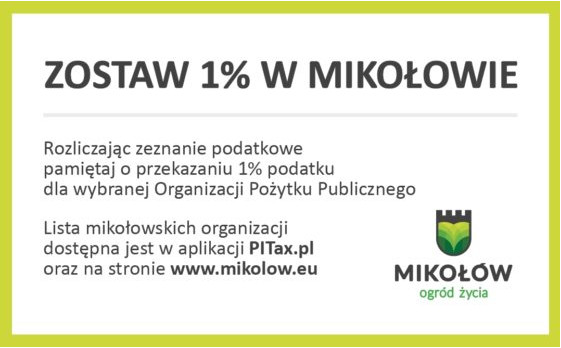 Zostaw 1% podatku w Mikołowie