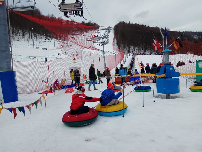 Świętochłowicki oddział PTTK pojechał na sanki do Wisły