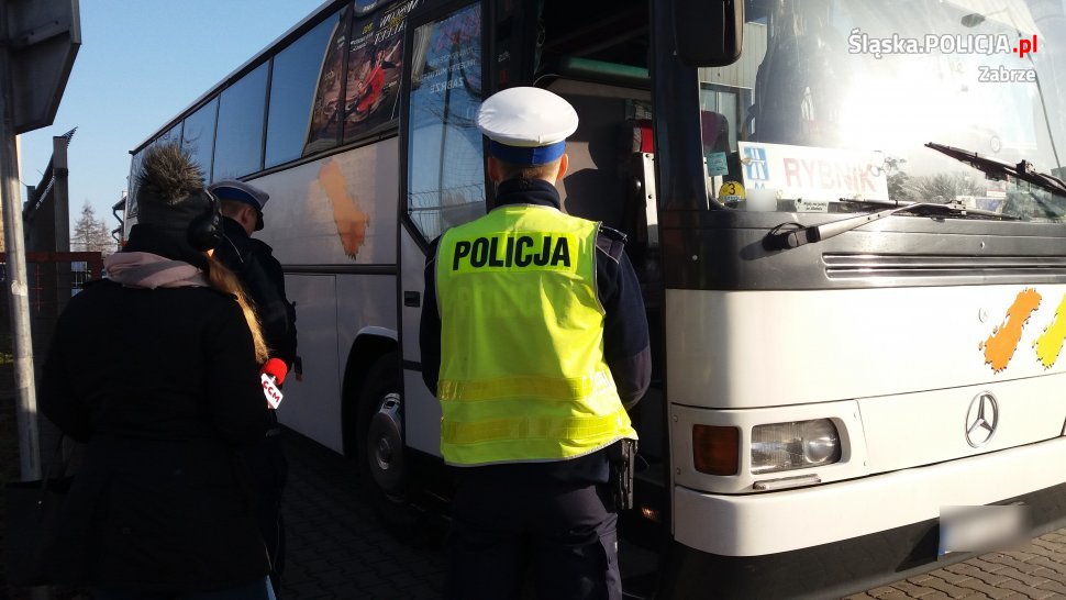 W Zabrzu kontrolują autokary wyjeżdżające na zimowiska