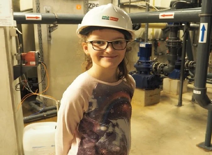 10-letnia rudzianka, na jeden dzień, została nową prezes Aquadromu