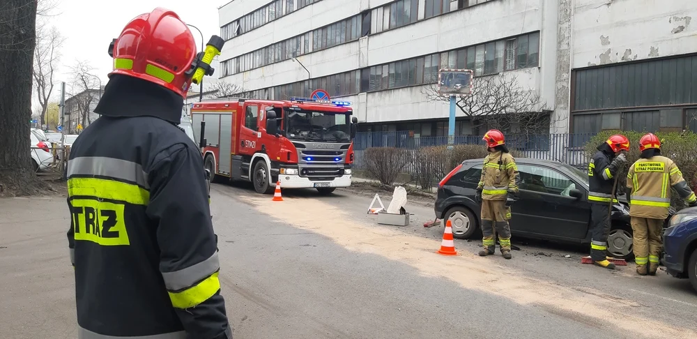 Kolizja na ul. Halembskiej przy kopalni - są utrudnienia w ruchu
