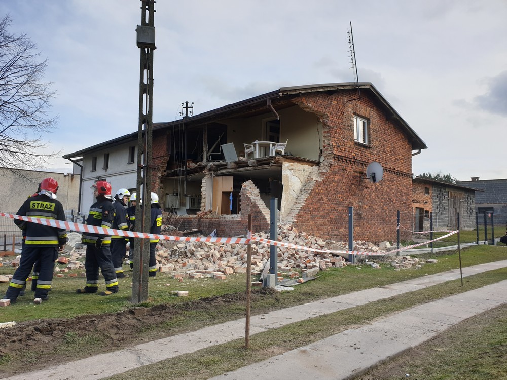 Wybuch gazu w Bełku, jedna osoba ranna, dom w ruinie!