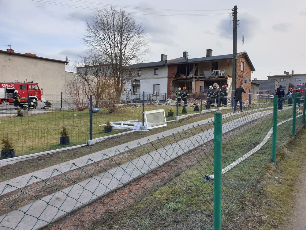 Wybuch gazu w Bełku, jedna osoba ranna, dom w ruinie!