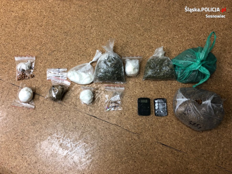 23-letni diler niósł w reklamówce pół kilograma amfetaminy