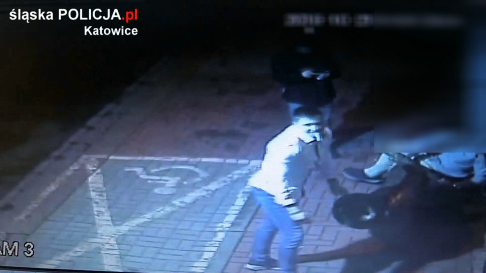 Sprawca uszkodzenia rzeźby sprzed Muzeum Historii Katowic w rękach policjantów