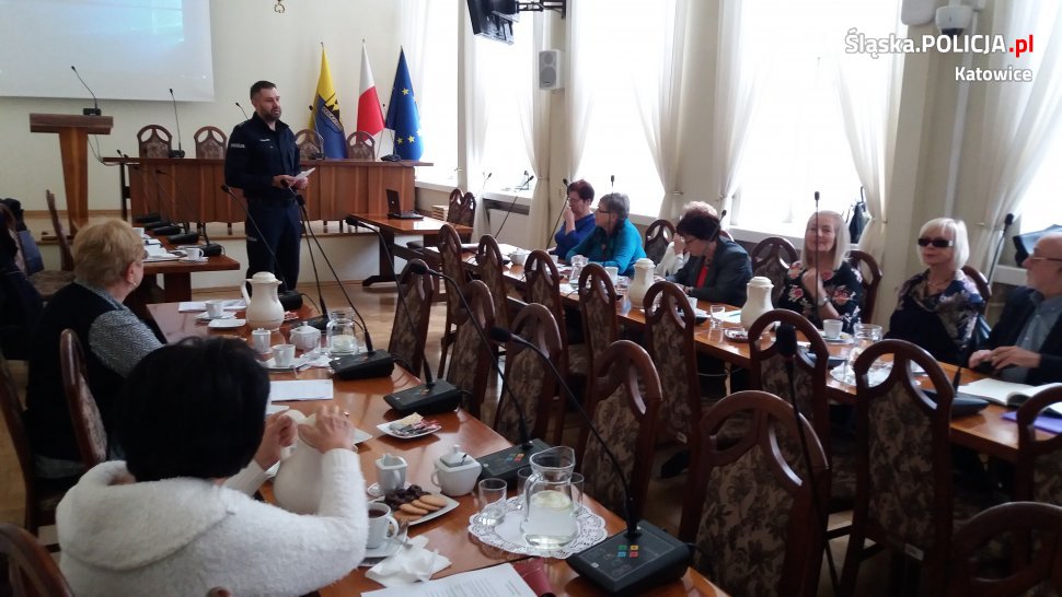 Współpraca policjantów z katowicką Radą Seniorów