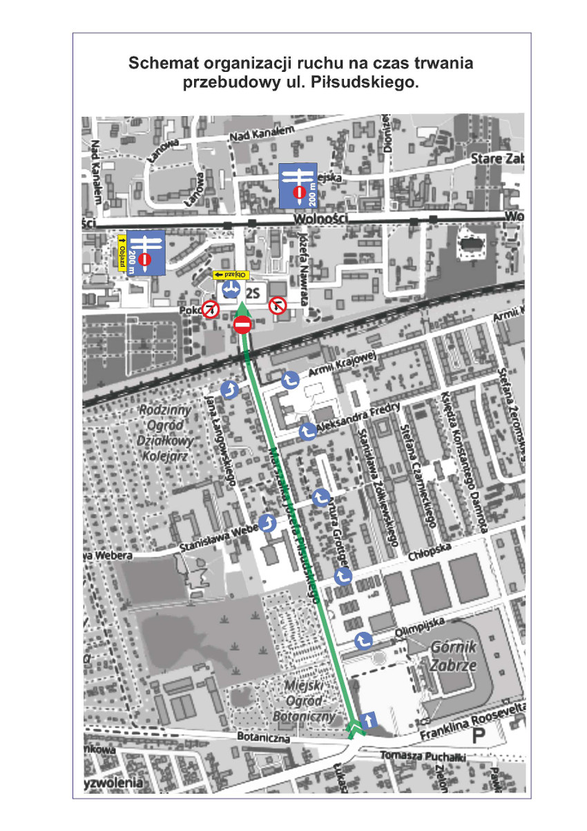 Modernizacja ulicy Piłsudskiego w Zabrzu rusza 11 marca. Będą utrudnienia