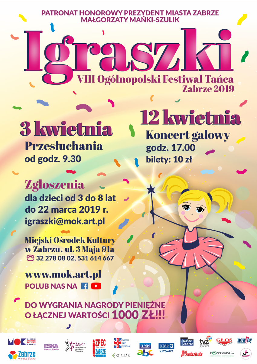 Przed nami VIII Ogólnopolski Festiwal Tańca Igraszki - Zabrze 2019