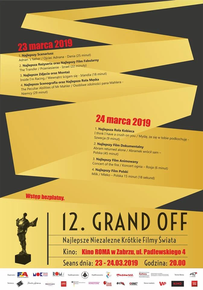 Grand OFF Festiwal w kinie ROMA już ten weekend