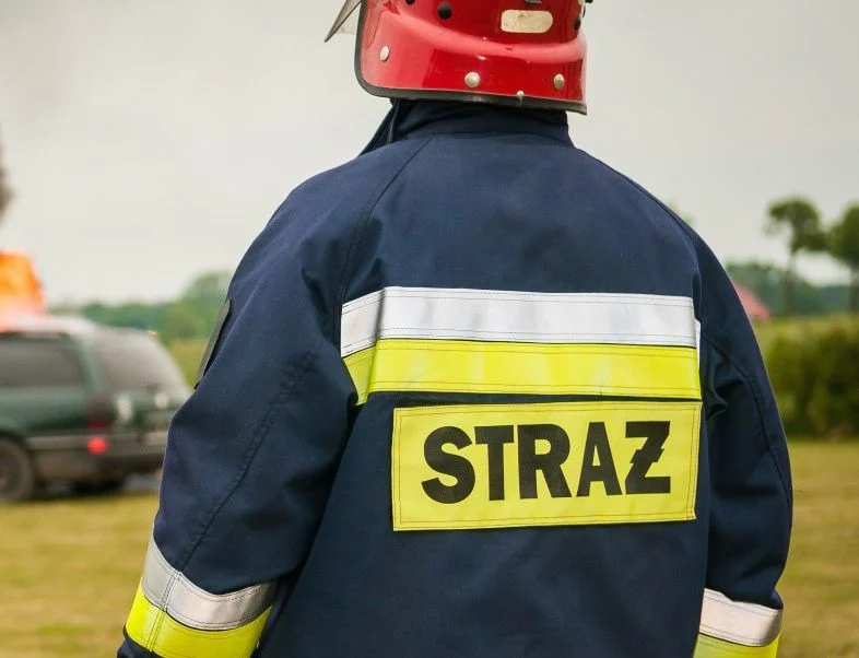 W Osinach zapalił się gaz, strażacy interweniowali