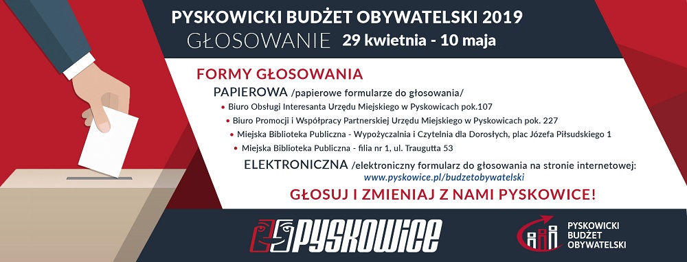 Pyskowicki Budżet Obywatelski - głosowanie