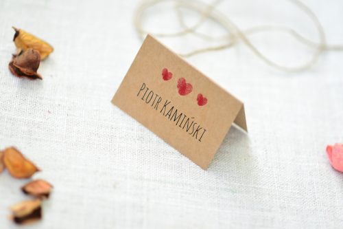 Winietki na weselne stoły